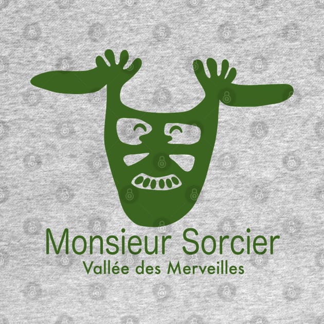 Monsieur Sorcier - Vallée des Merveilles - vert by Babush-kat